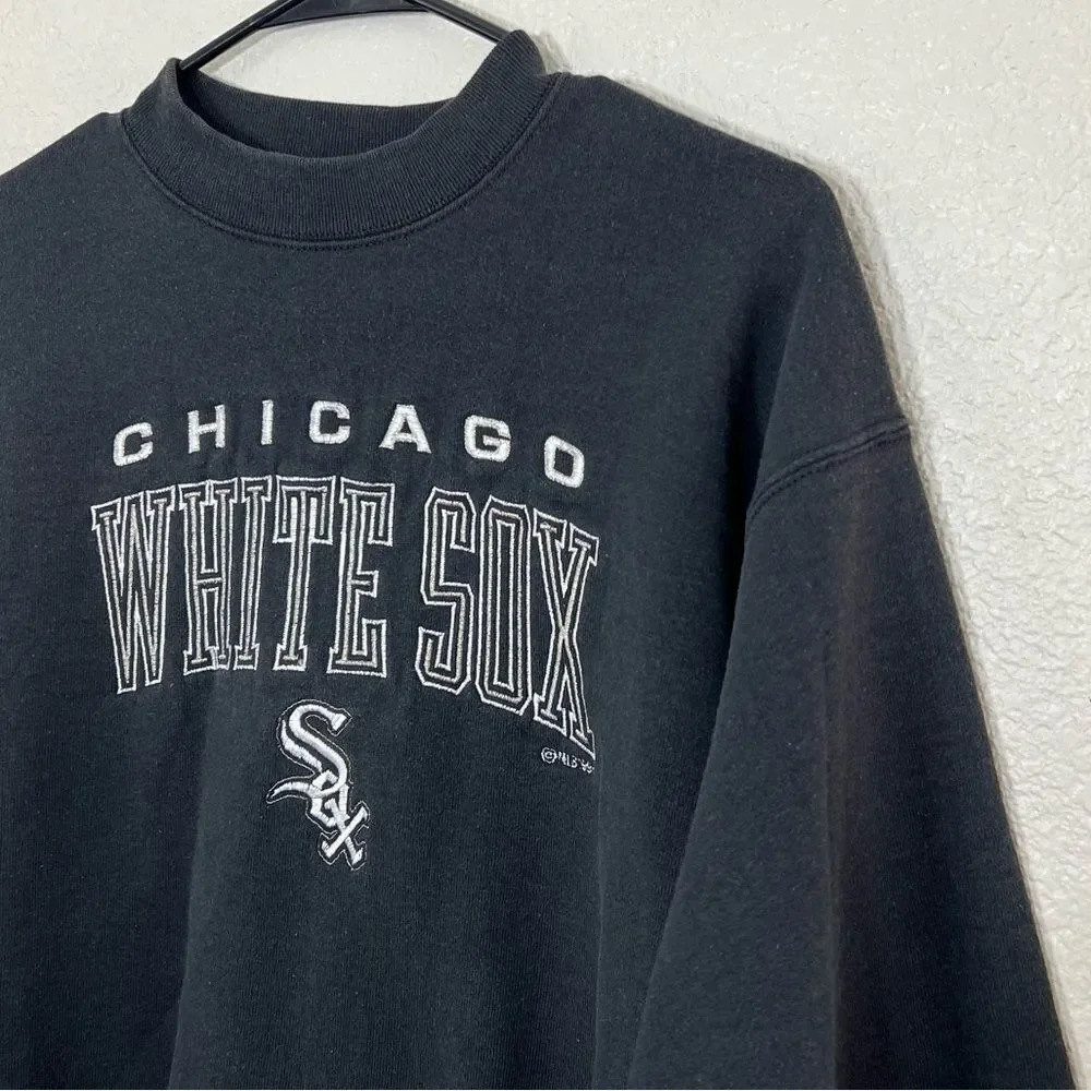 Vintage 90’s Chicago White Sox Black Sweatshirt Baseball MLB Unisex Size M